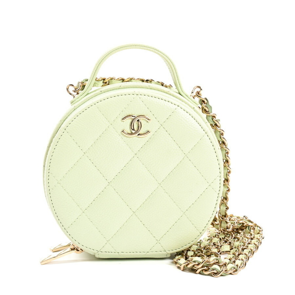 Chanel Small Vanity Case Shoulder Bag Green